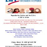 Flyer for Reproductive Justice and the ERA